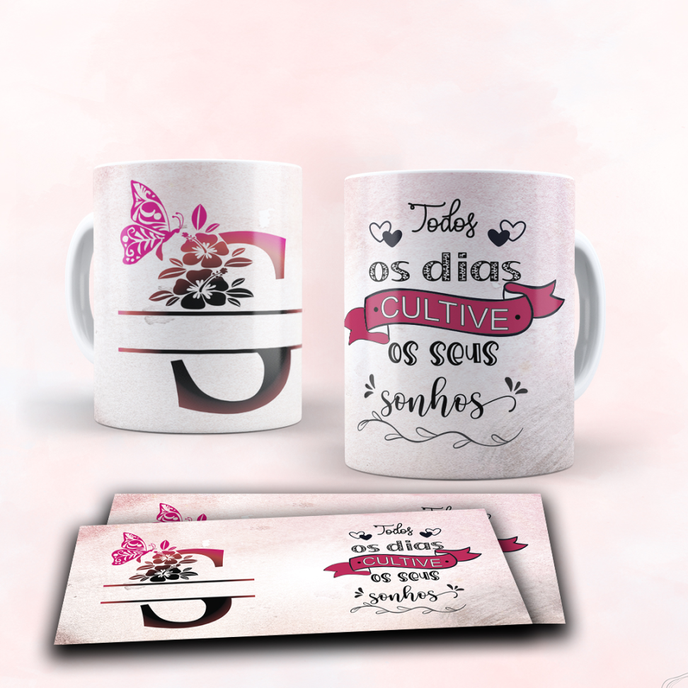 Caneca Alfabeto e frase - #8