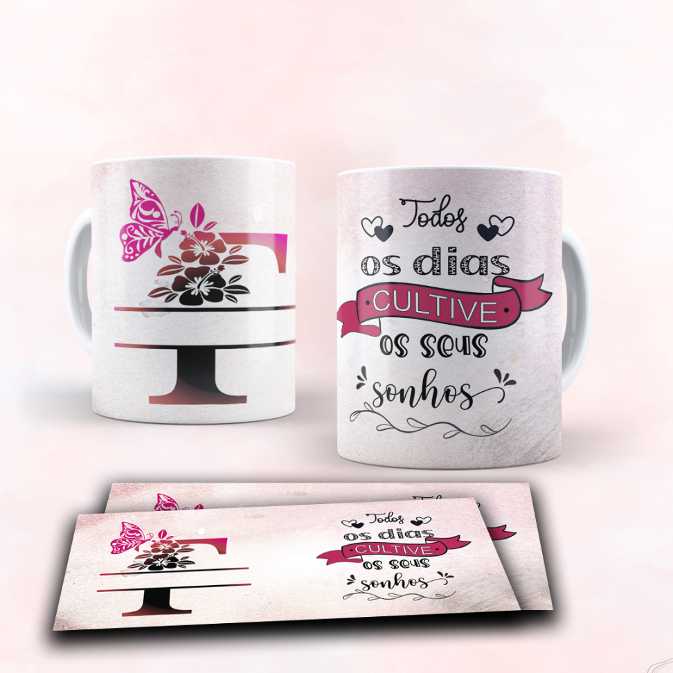 Caneca Alfabeto e frase - #21