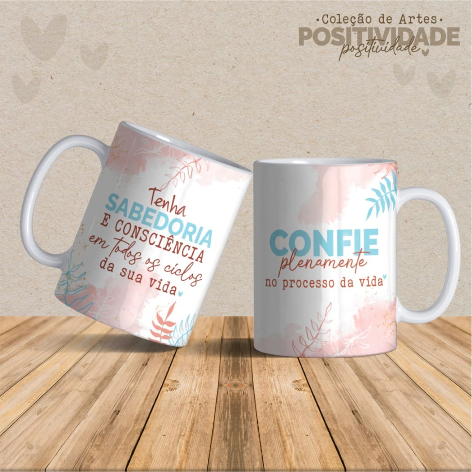 Caneca Positividade Frases - #3