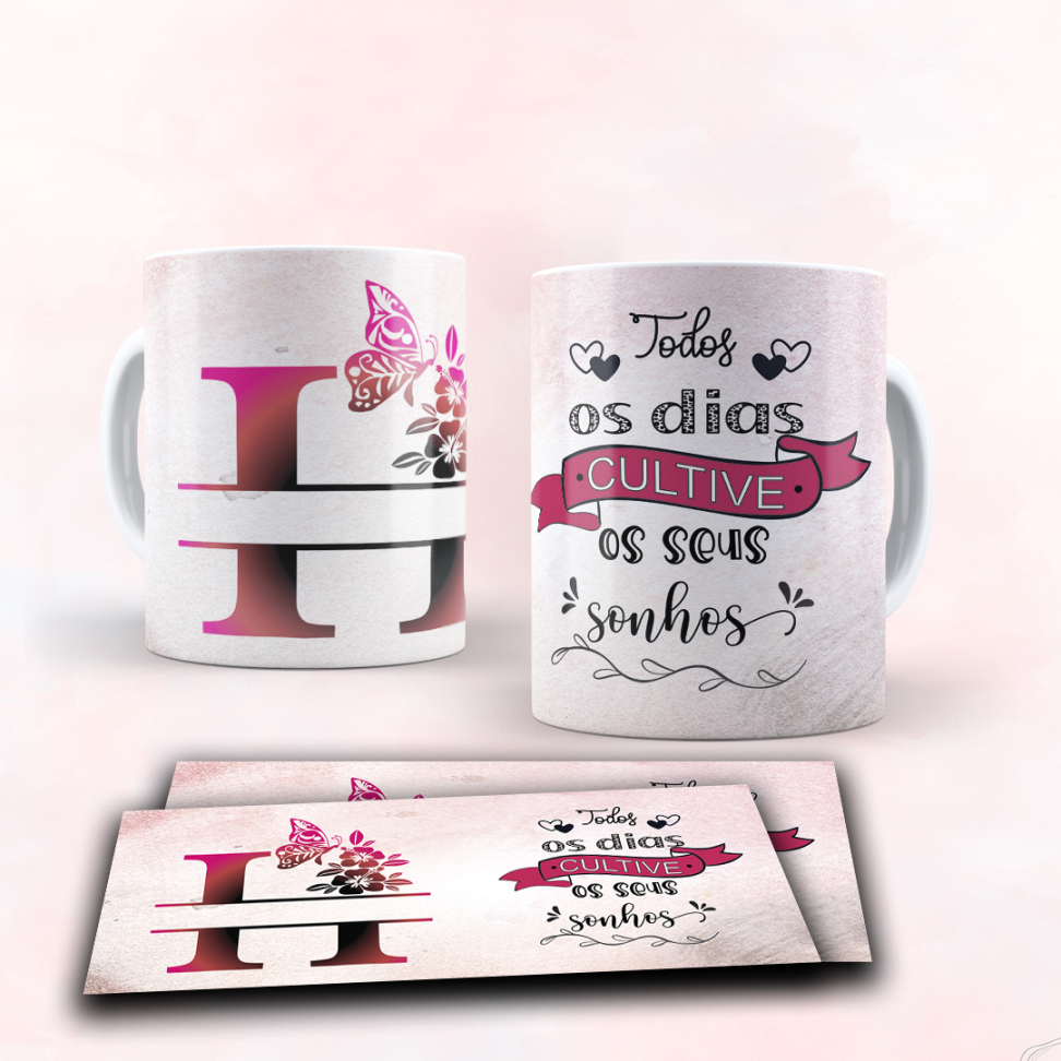 Caneca Alfabeto e frase - #19