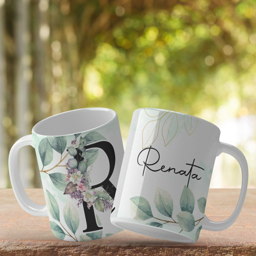 Caneca Inicial e nome - #17