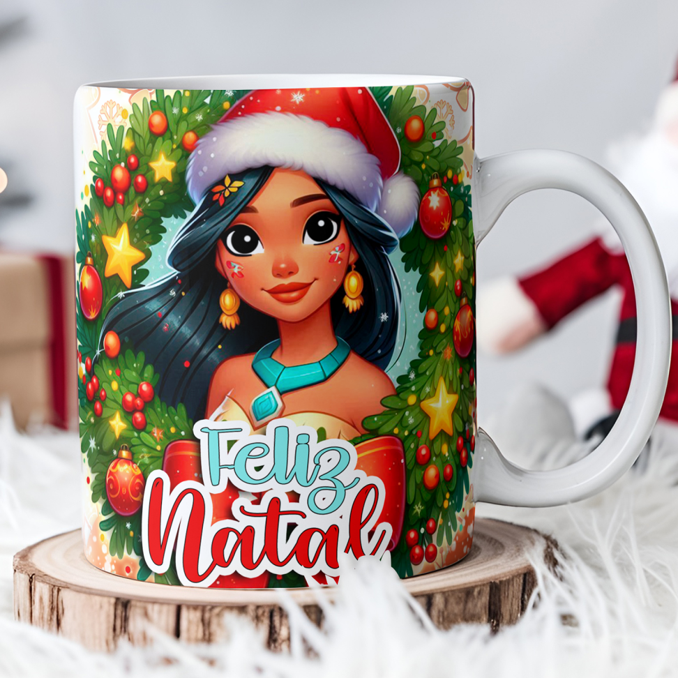 Caneca Natal princesas (pack) - #12