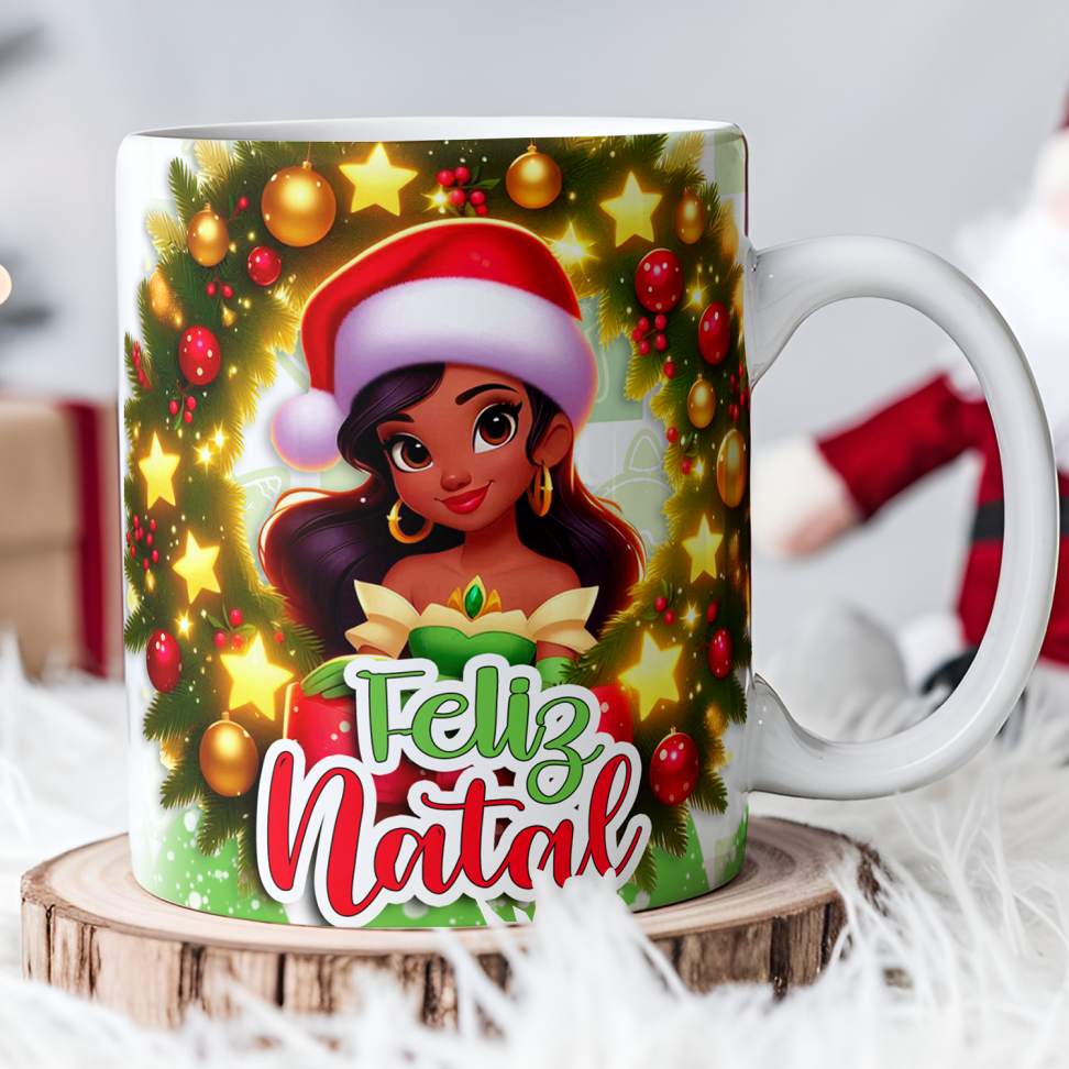 Caneca Natal princesas (pack) - #14