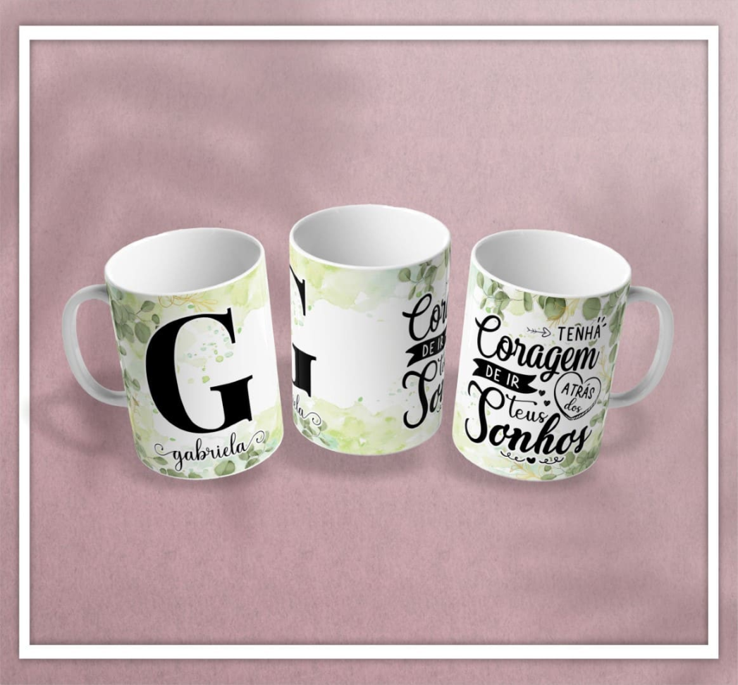 Caneca Inicial e nome - #20