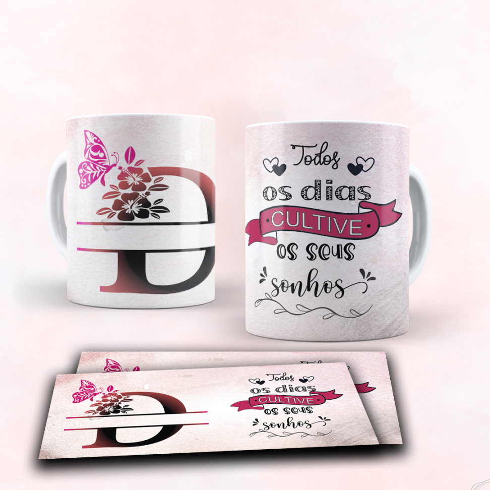 Caneca Alfabeto e frase - #23