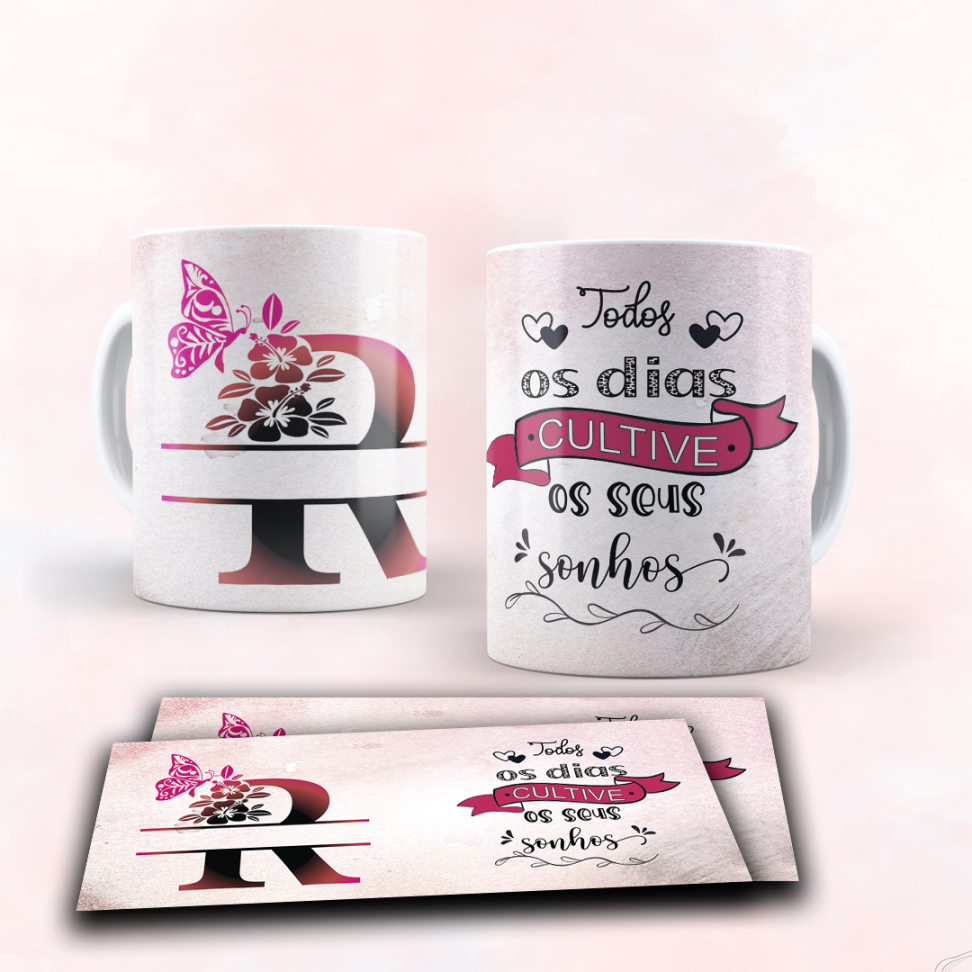 Caneca Alfabeto e frase - #9