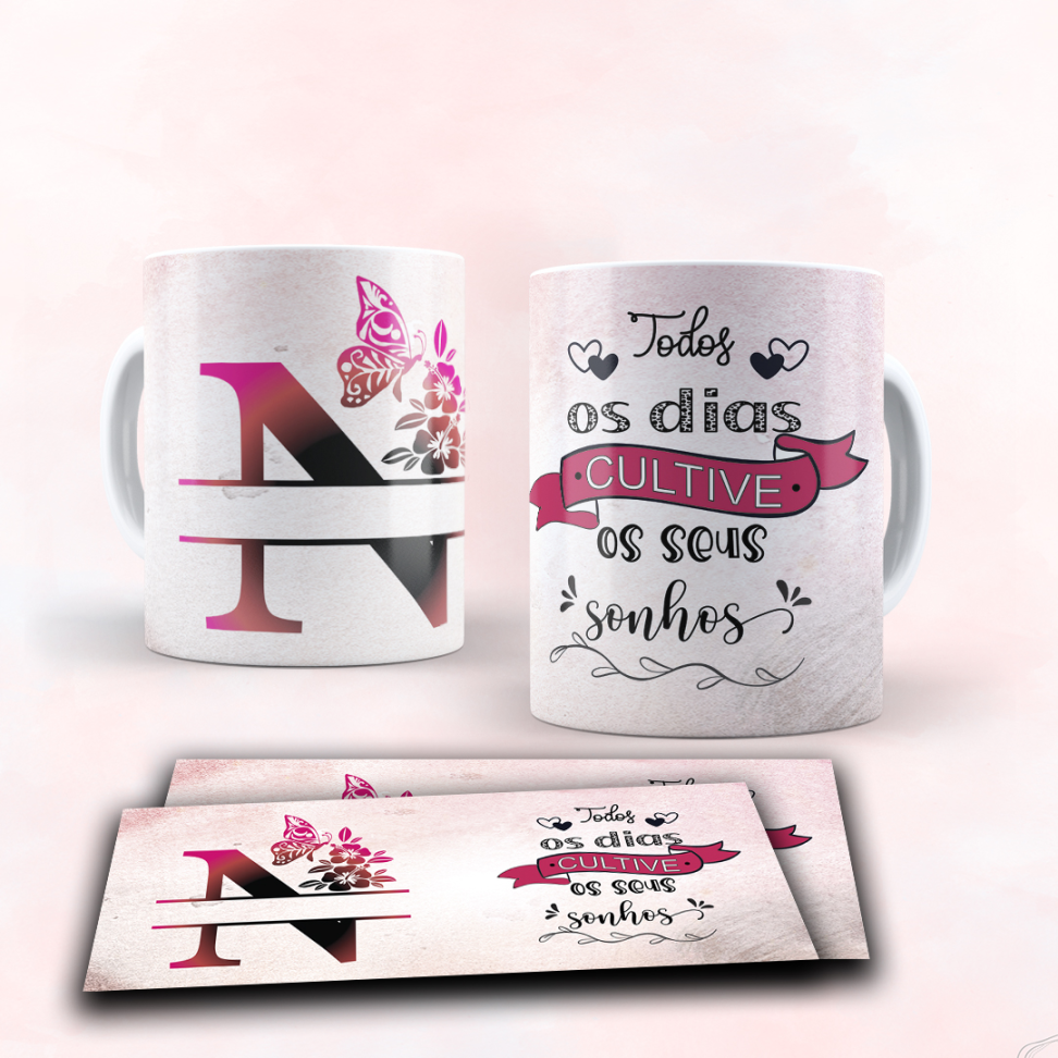 Caneca Alfabeto e frase - #13