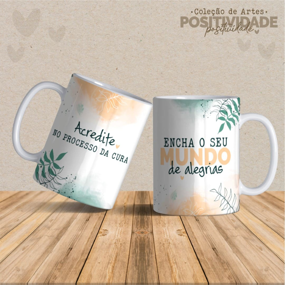 Caneca Positividade Frases - #16