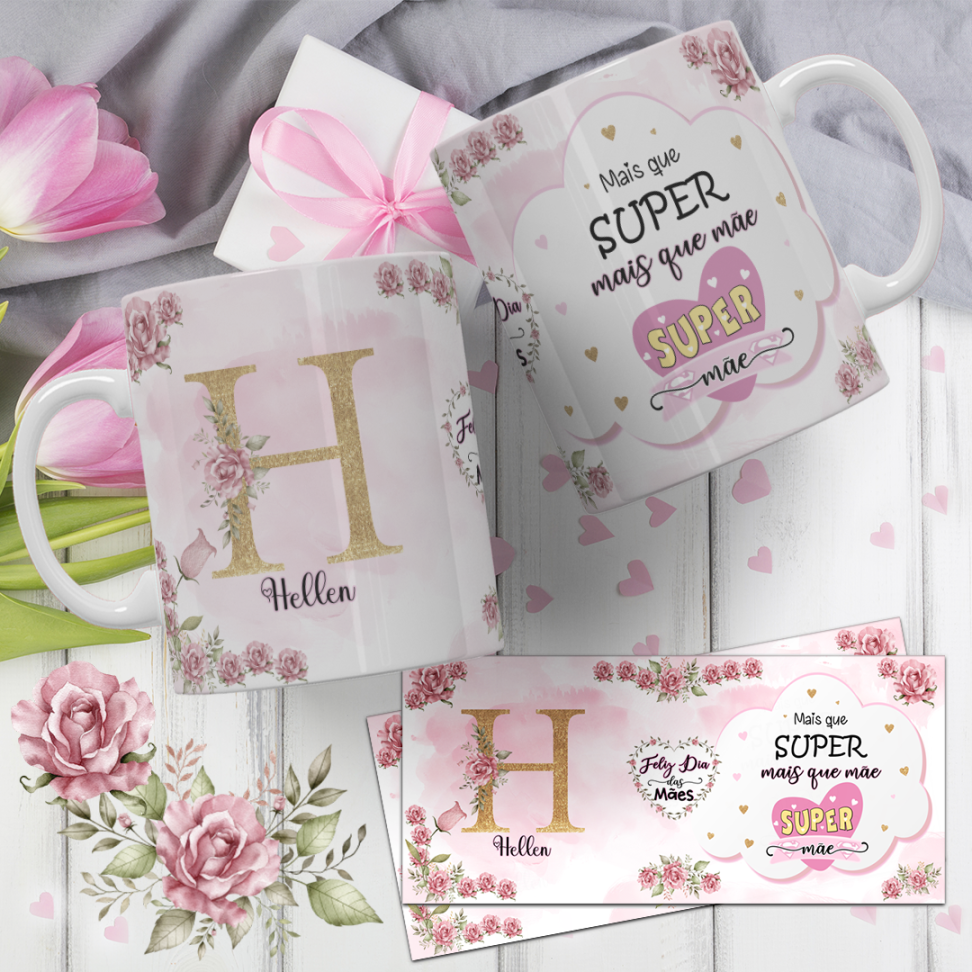 Caneca Alfabeto Mães (pack) - #17