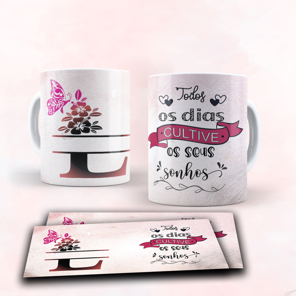 Caneca Alfabeto e frase - #15