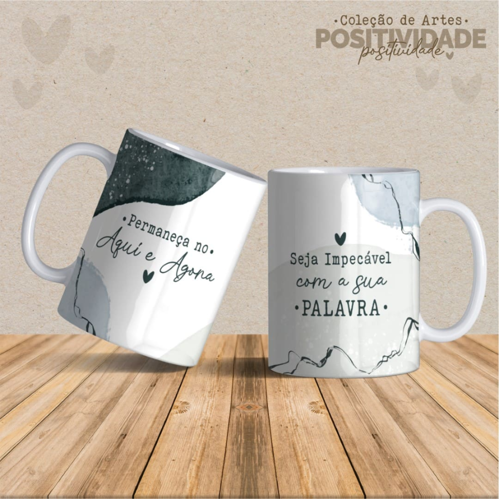 Caneca Positividade Frases - #7