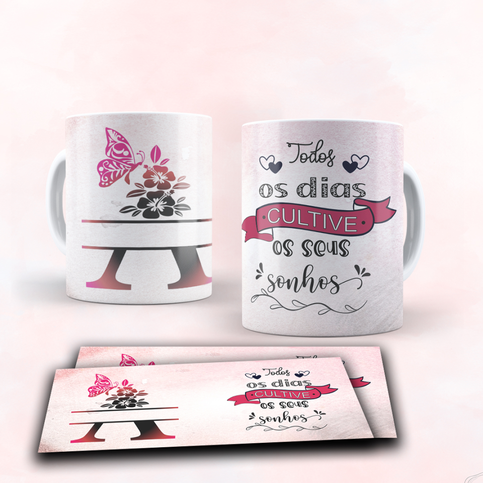 Caneca Alfabeto e frase - #26