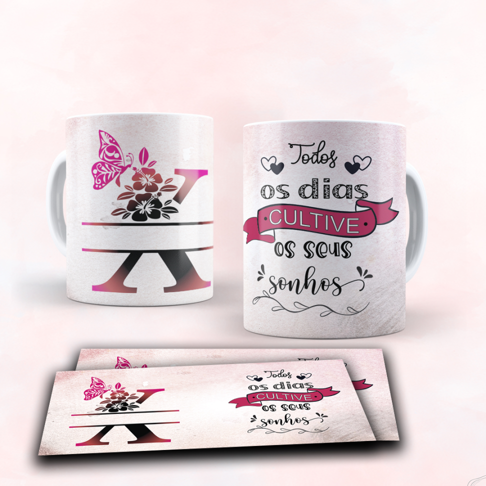 Caneca Alfabeto e frase - #3