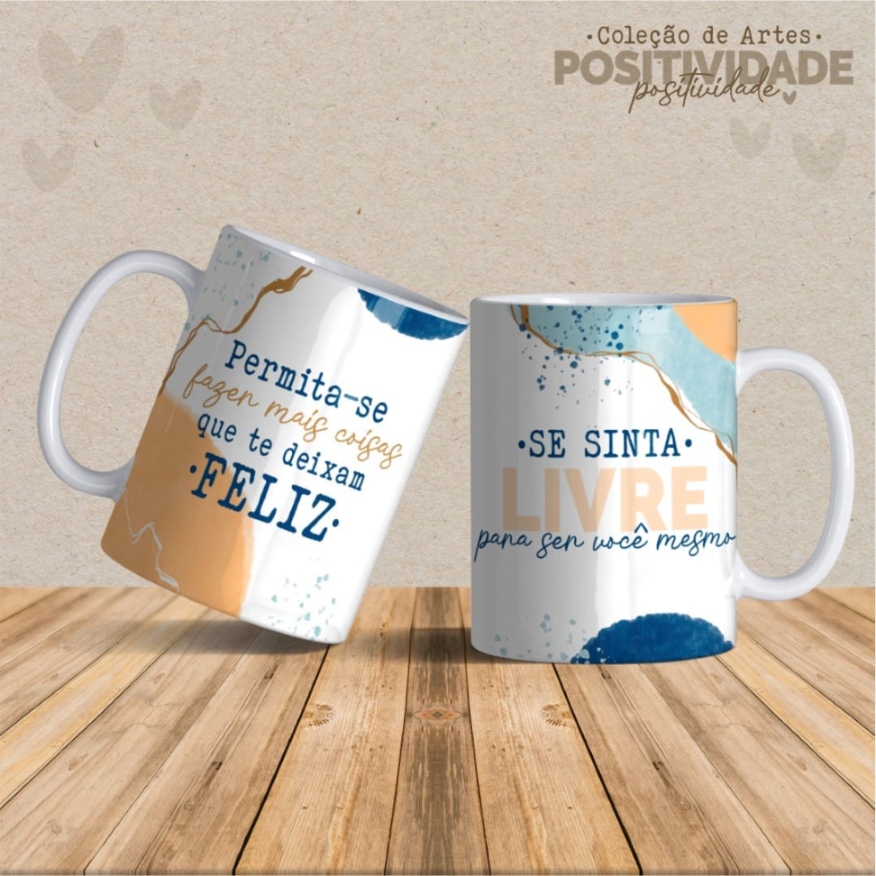 Caneca Positividade Frases - #13