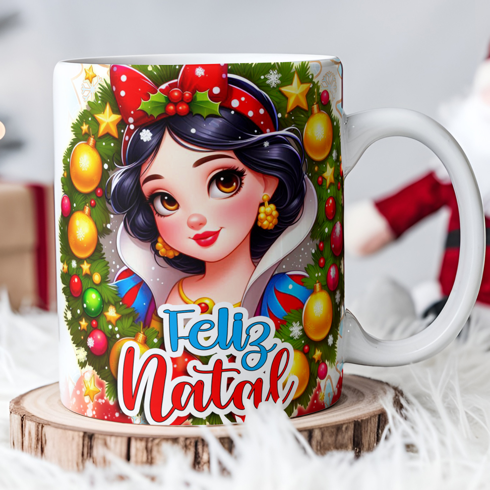 Caneca Natal princesas (pack) - #5
