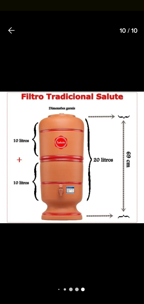 Filtro de barro de 20 Litros Salute - #1