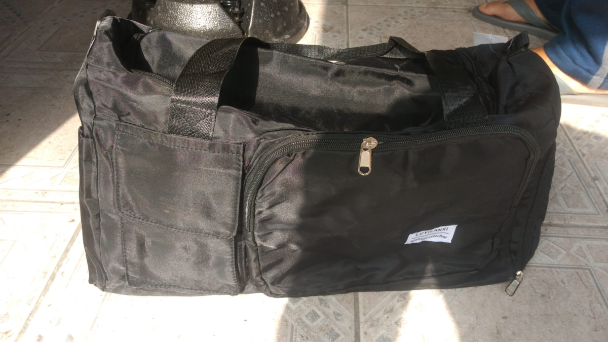 bolsa de viagem dobrável preta, LUYILANXI