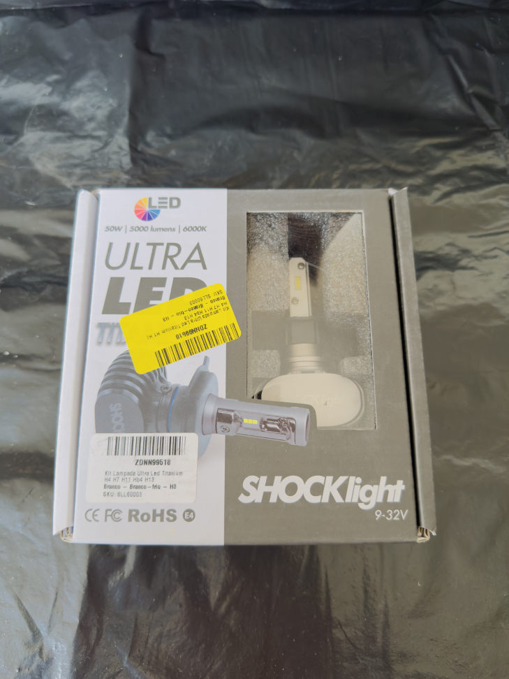 Ultra Led Shocklight Titanium 10000 Lúmens 6000k Encaixe H3 - #1