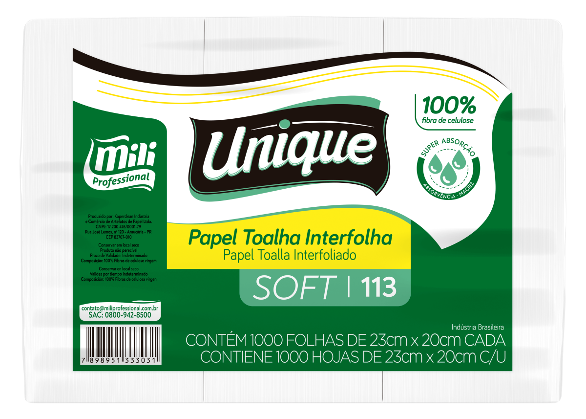 PAPEL TOALHA INTERFOLHA SOFT 100% CELULOSE