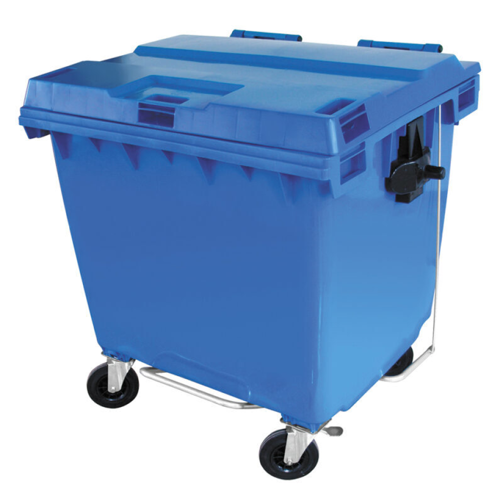 LIXEIRA COLETOR MOVEL PARA LIXO CAPACIDADE 1000L COM PEDAL