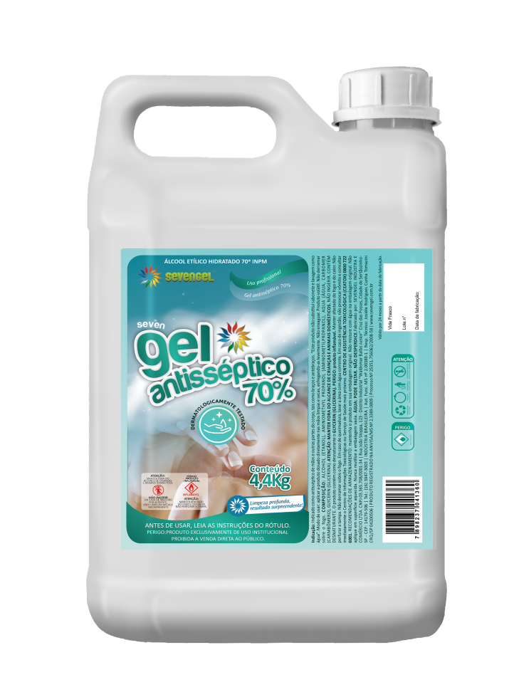 SEVEN ALCOOL GEL ANTISSÉPTICO 70%