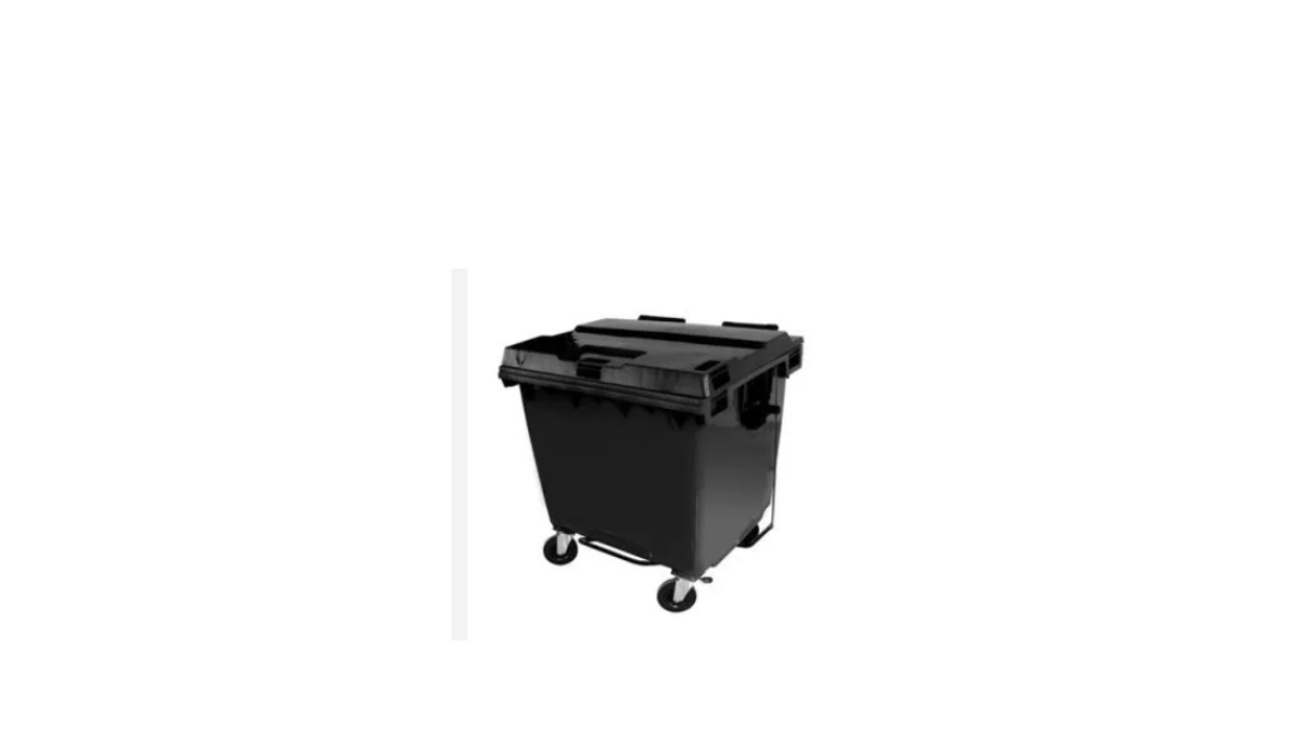 LIXEIRA COLETOR MOVEL PARA LIXO CAPACIDADE 1000L COM PEDAL