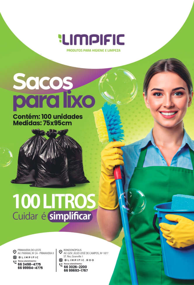 SACOS PARA LIXO 100L