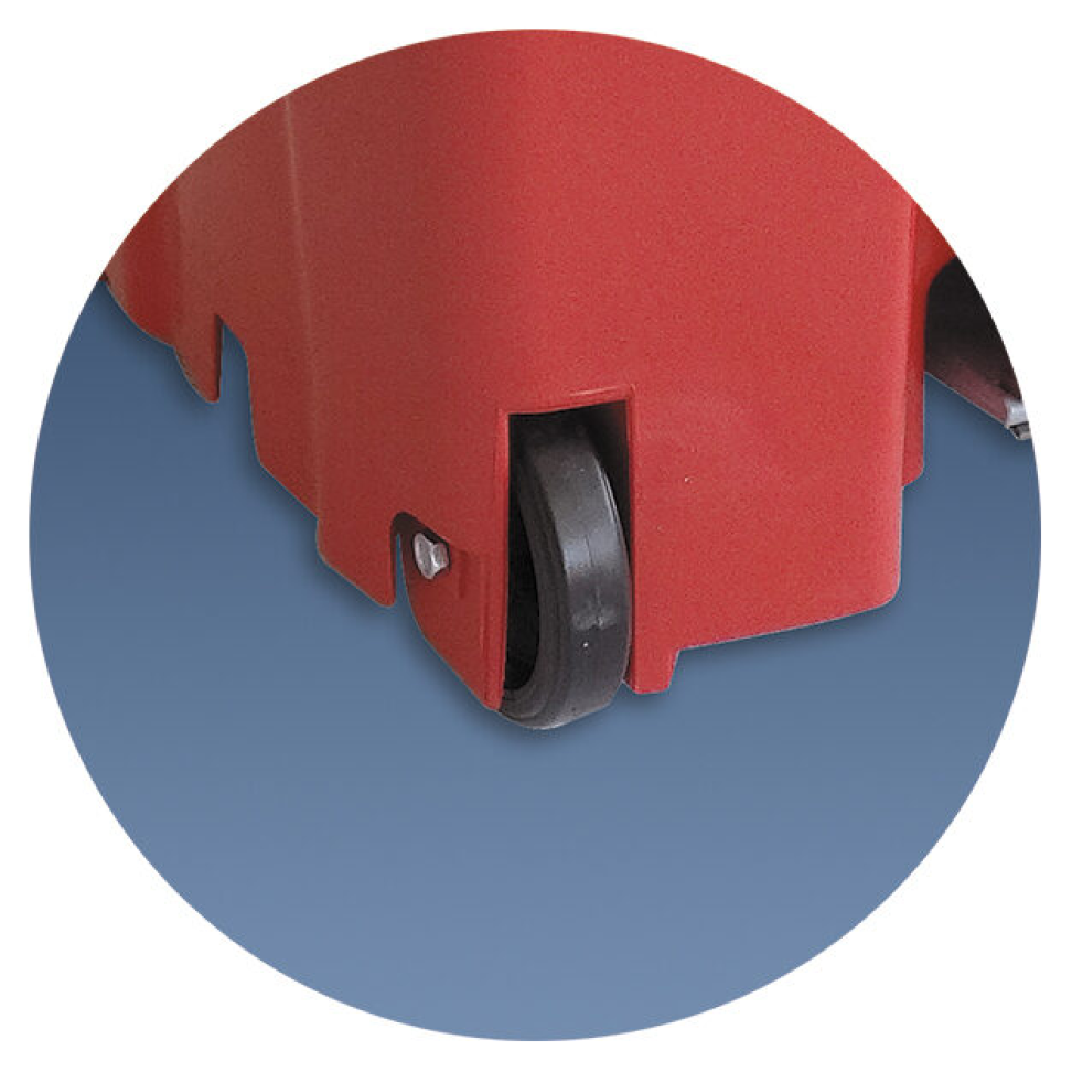 LIXEIRA QUADRADA COM PEDAL E RODAS DE 100L