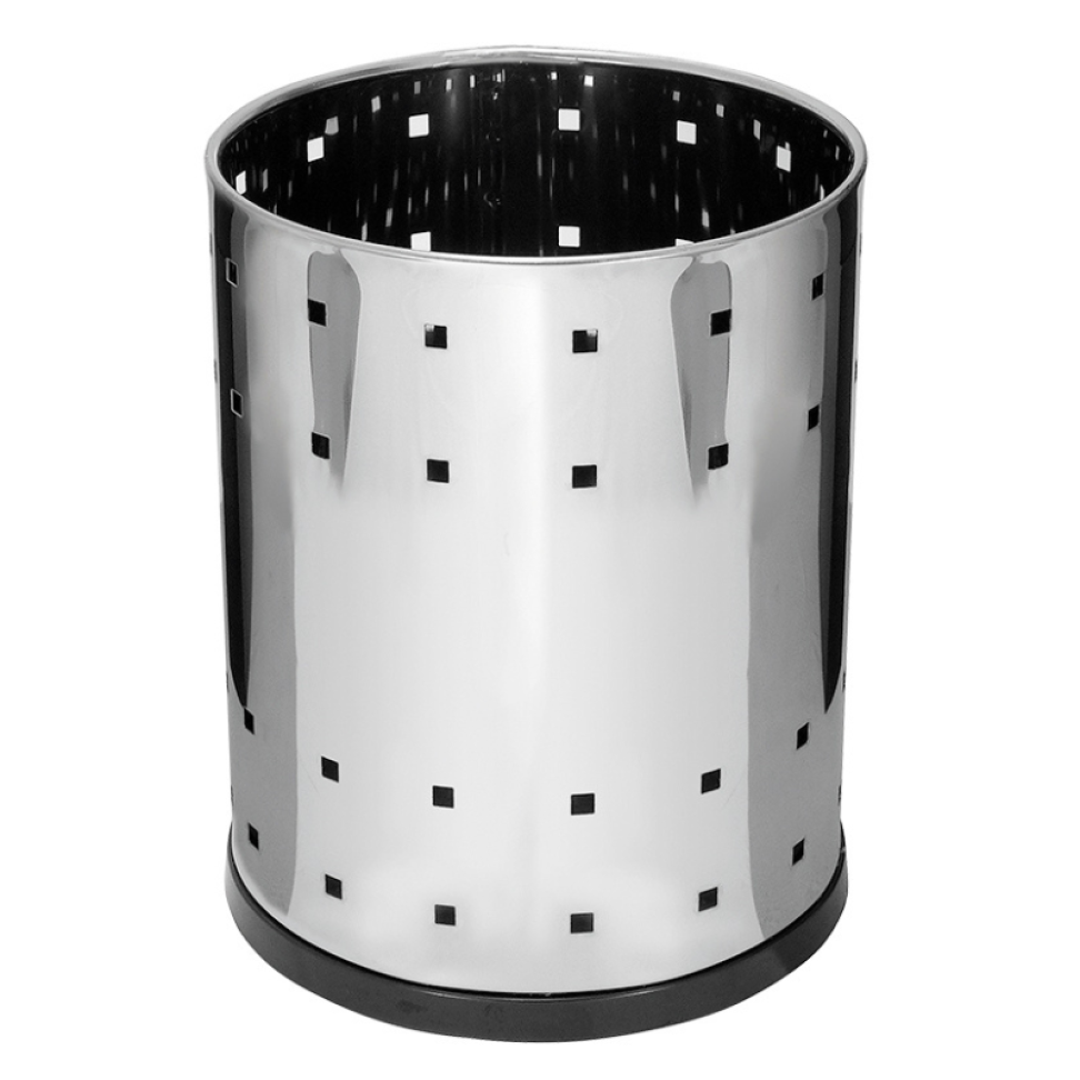 LIXEIRA TELADA EM AÇO INOX