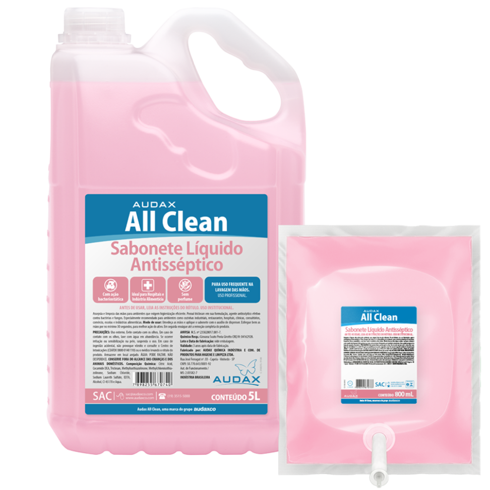 ALL CLEAN SABONETE ANTISSÉPTICO 5L