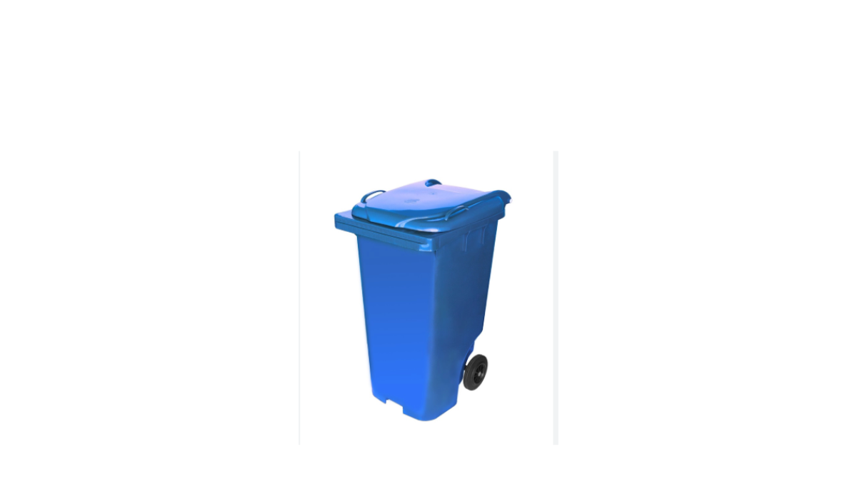 LIXEIRA COLETOR PLÁSTICO 240L COM RODAS DE 200mm - #3