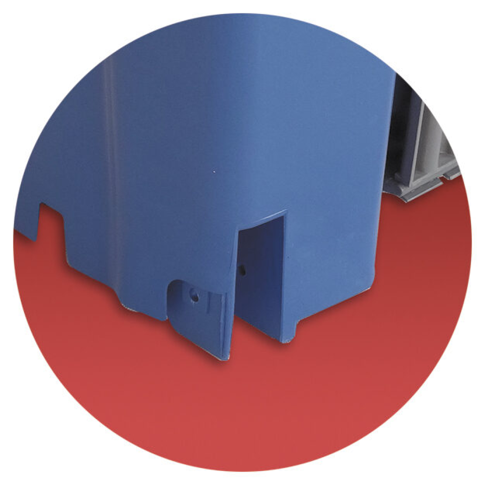 LIXEIRA QUADRADA COM PEDAL DE 100L (SEM RODAS)