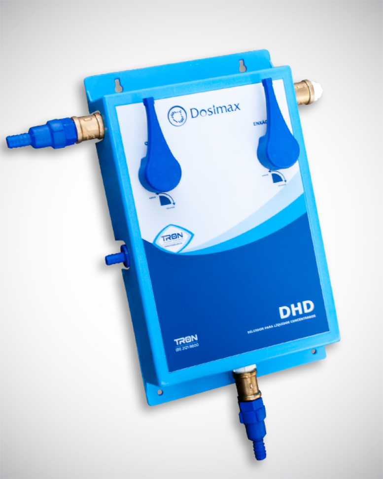 DILUIDOR DHD 02 | DILUIDOR COM 2 ENTRADAS PARA QUÍMICOS MAIS ENXÁGUE