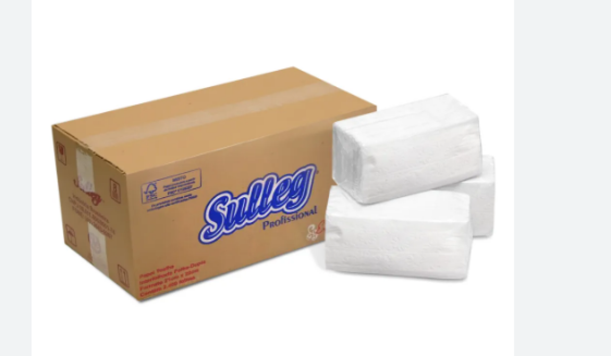 PAPEL TOALHA INTERFOLHA FOLHA DUPLA 2400 FOLHAS