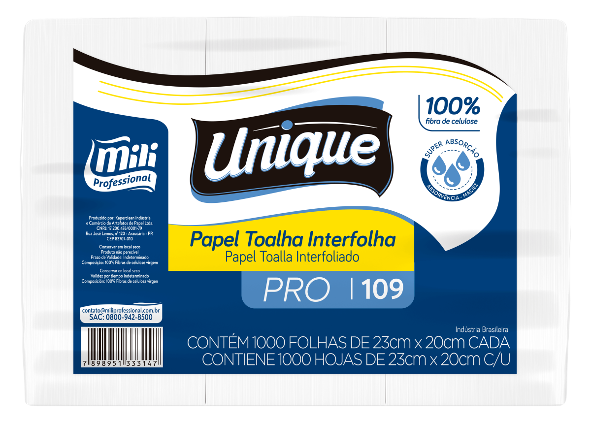 PAPEL TOALHA INTERFOLHA PRO 100% CELULOSE