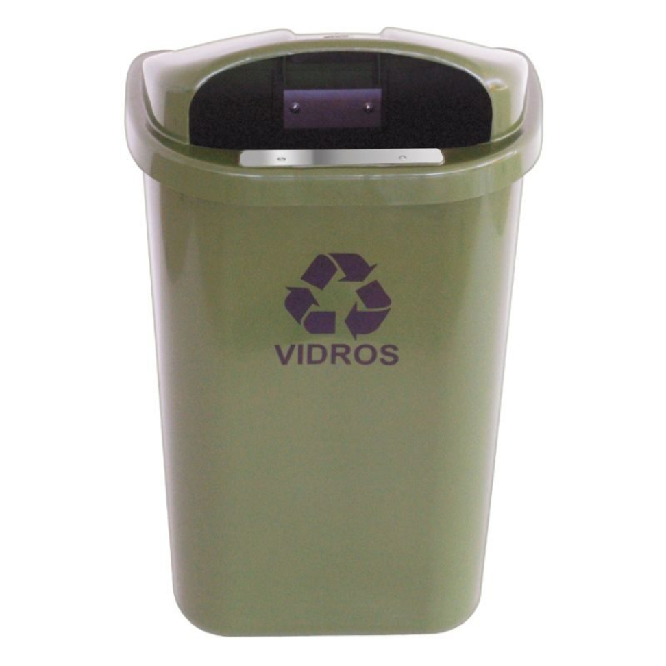 LIXEIRA INDIVIDUAL PARA COLETA SELETIVA DE 50L (SEM POSTE)