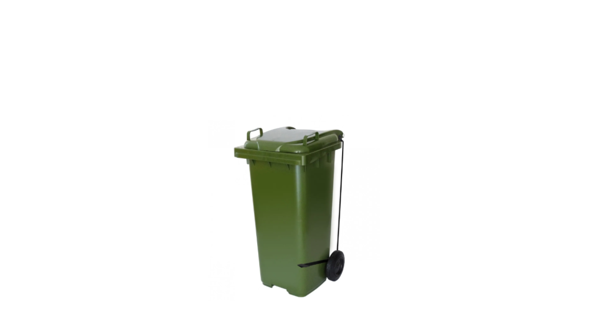 LIXEIRA COLETOR PLÁSTICO 120L COM PEDAL LATERAL