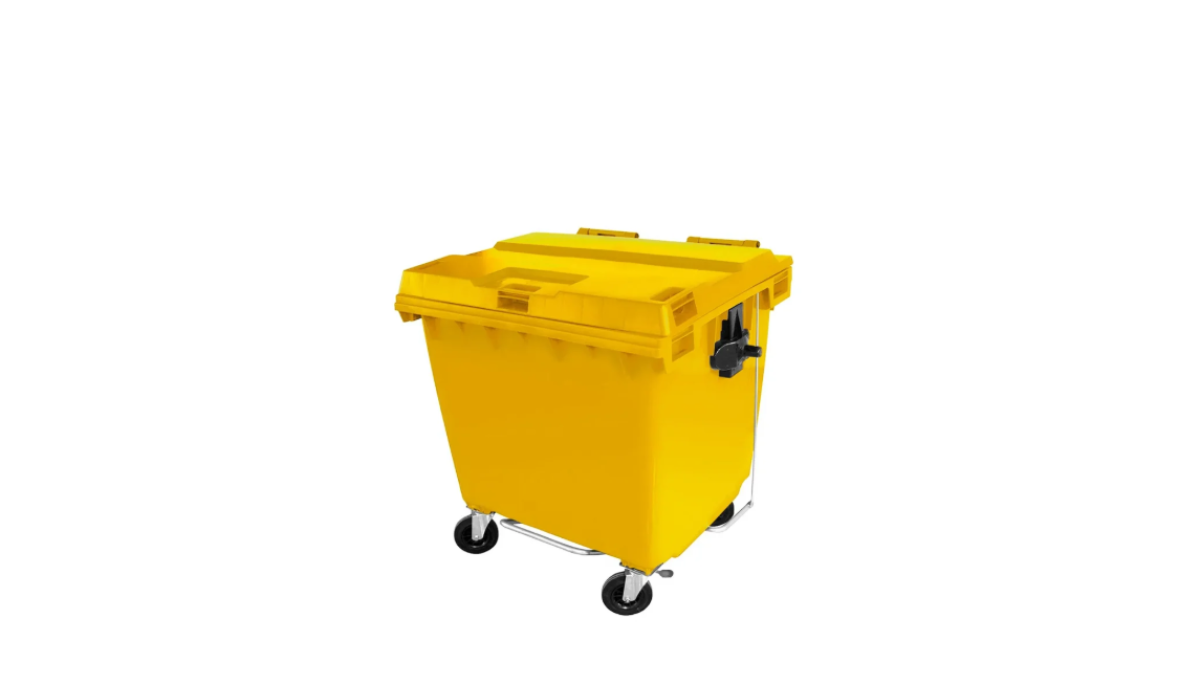 LIXEIRA COLETOR MOVEL PARA LIXO CAPACIDADE 660L COM PEDAL