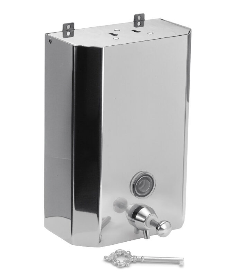 SABONETEIRA EM AÇO INOX COM FECHADURA