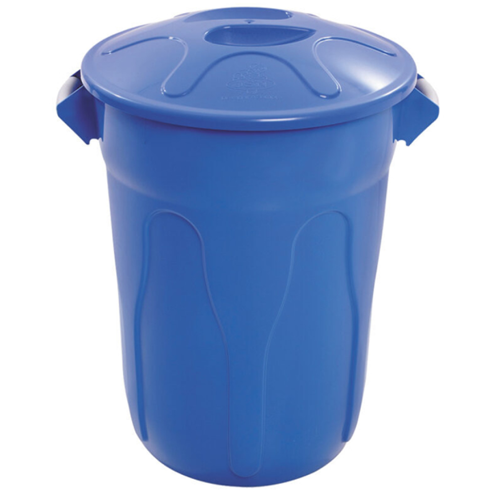 LIXEIRA PLÁSTICA TIPO BALDE COM TAMPA 100L