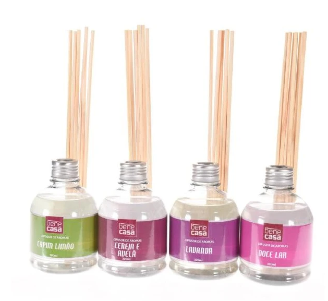 DIFUSOR DE AROMAS 300ML COM VARETAS