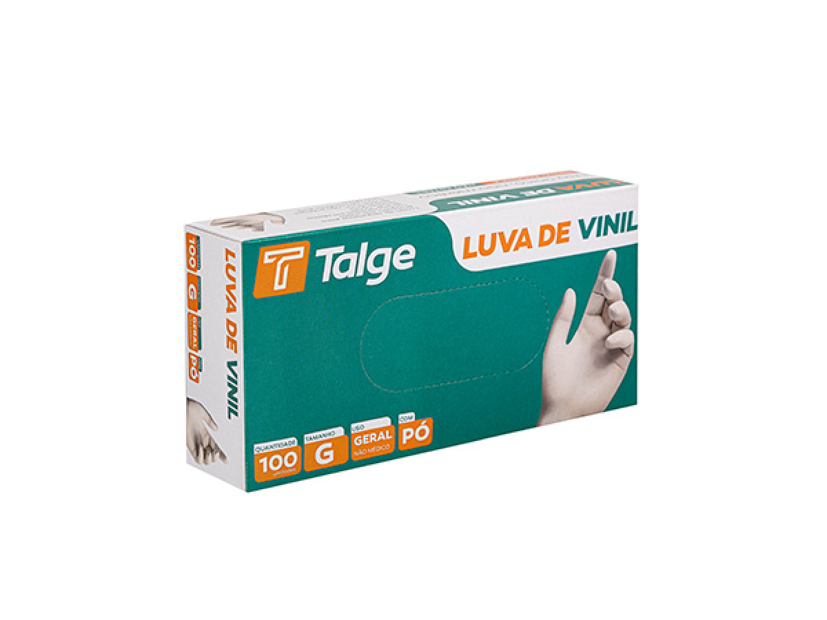 LUVA DE VINIL COM PÓ