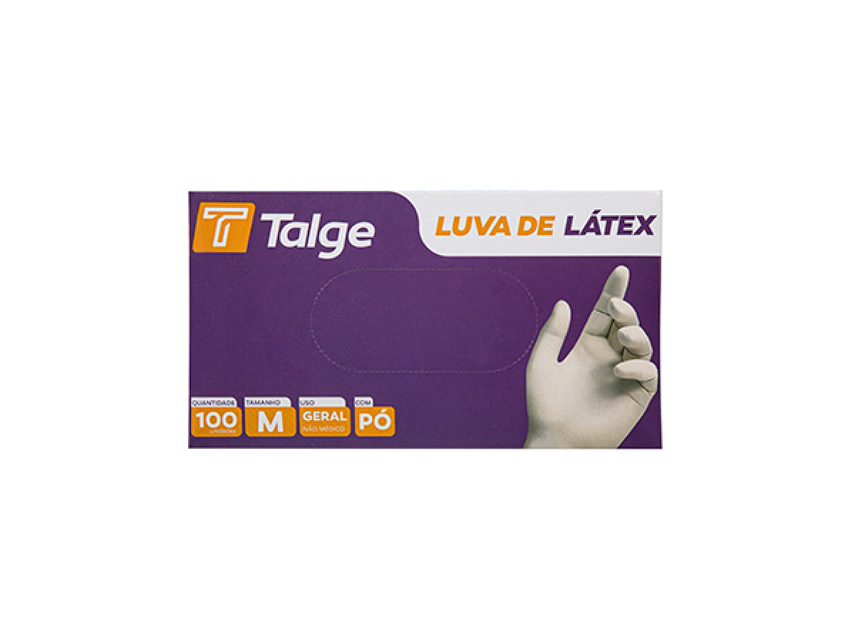 LUVA DE LÁTEX COM PÓ