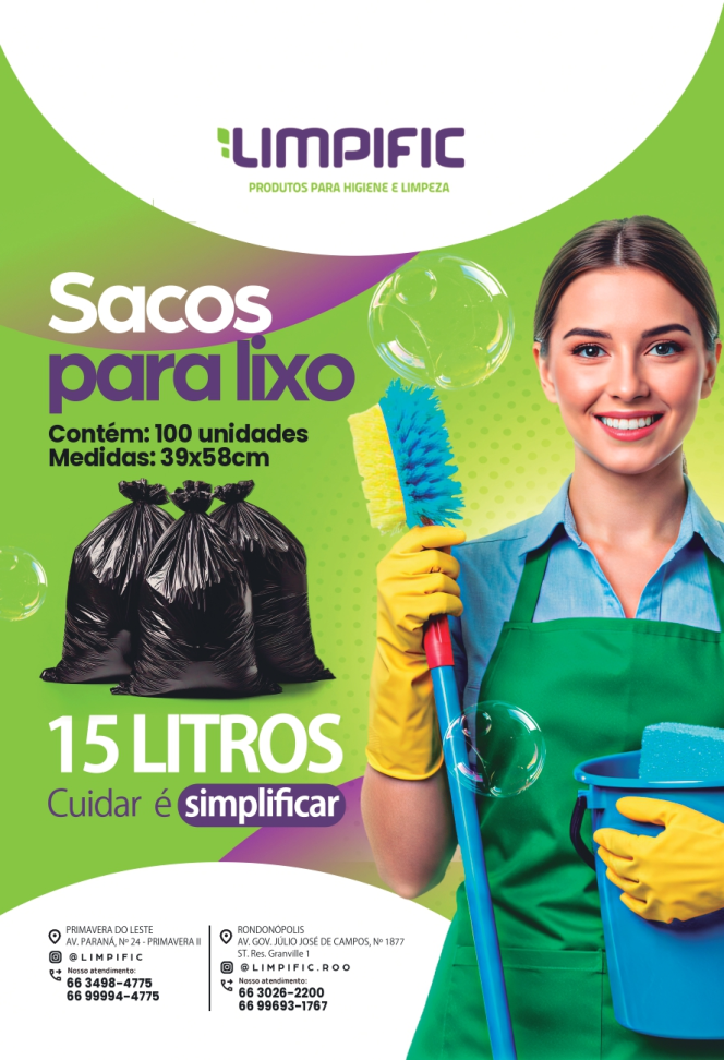 SACOS PARA LIXO 15L