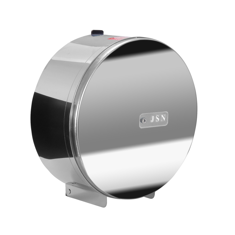 DISPENSER PORTA PARA PAPEL HIGIÊNICO DE 400M EM AÇO INOX