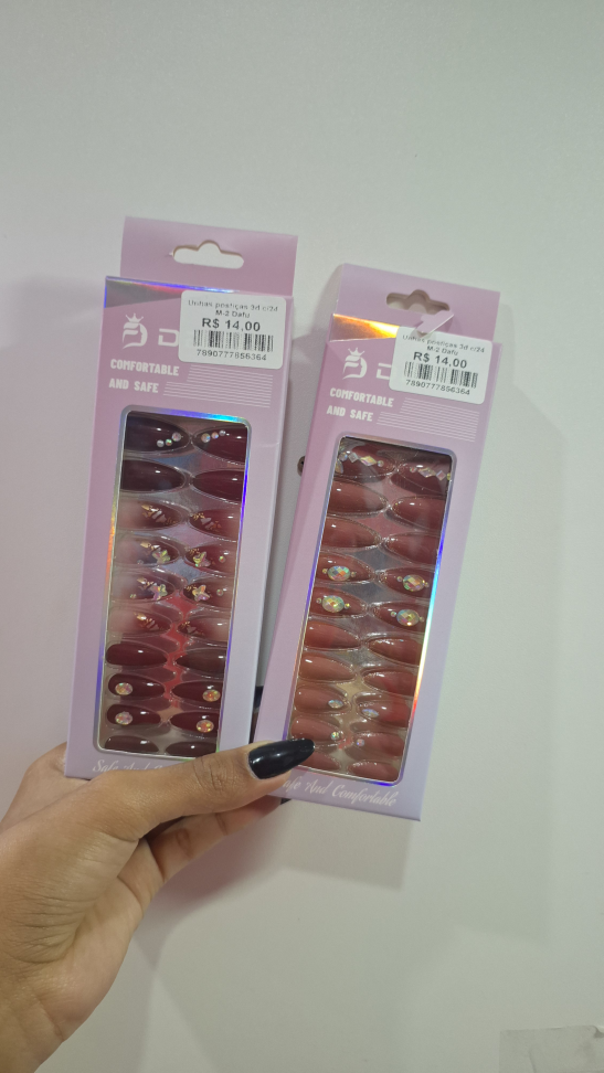 Unhas Postiças 3d c/24