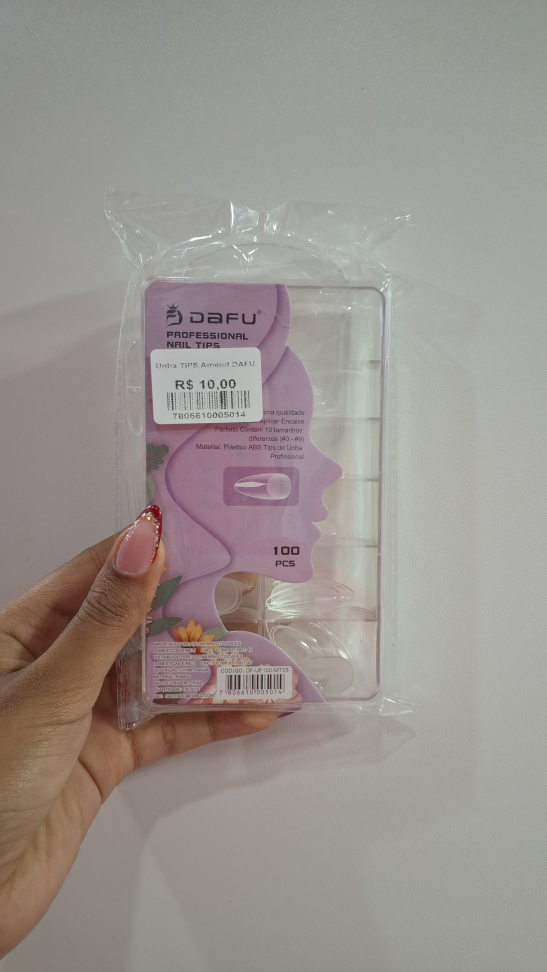 Unhas tips amendoadas Dafu