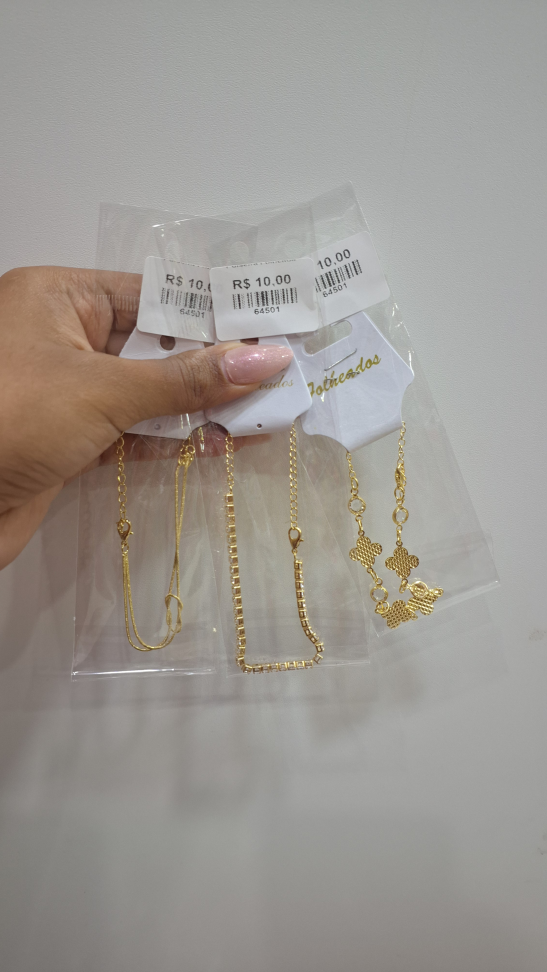 Pulseiras Folheadas