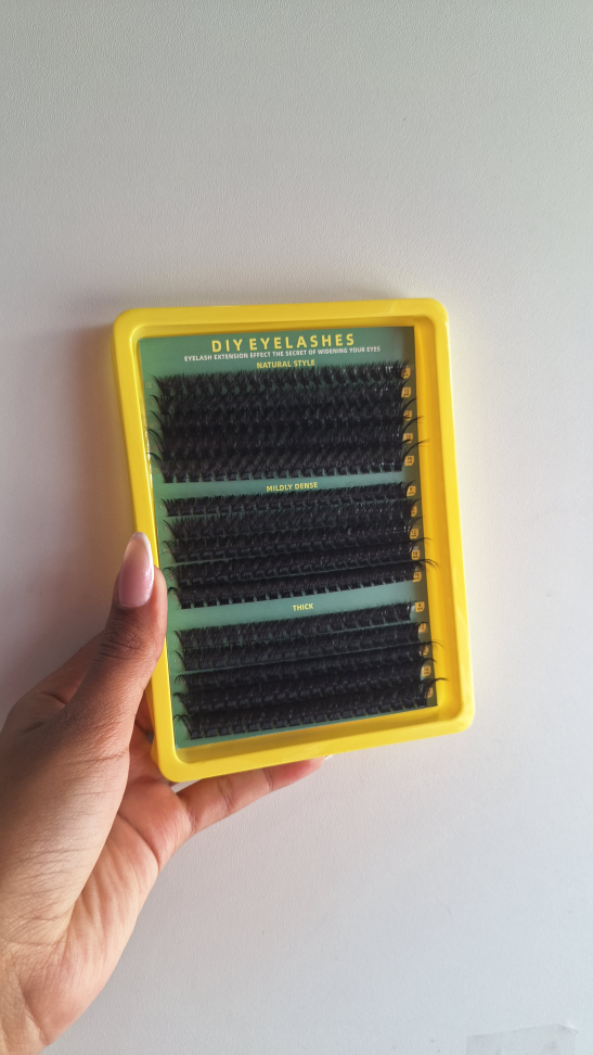 Cilios Tufinho 60D 80D 100D com 15 Fileiras Diy Eye