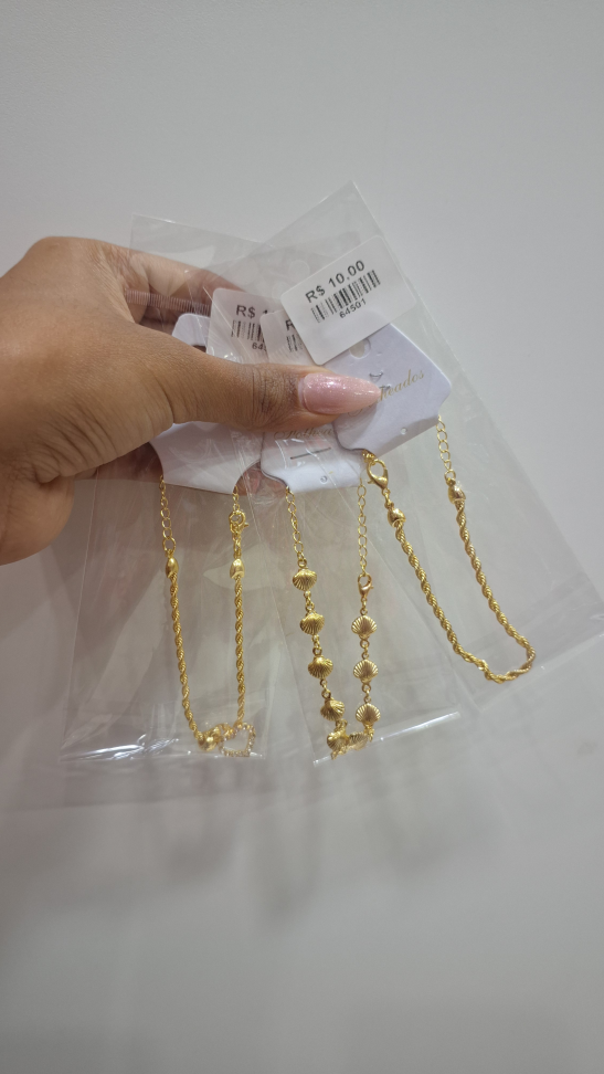 Pulseiras Folheadas